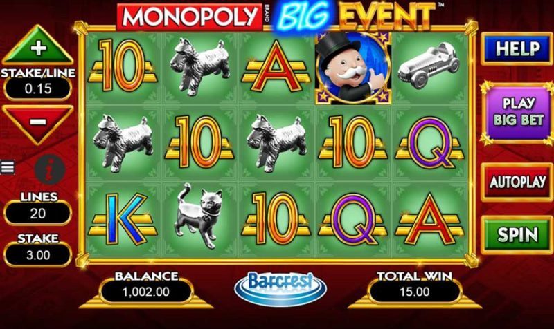Monopoly Big Event Slot Released at Slots Magic Casino