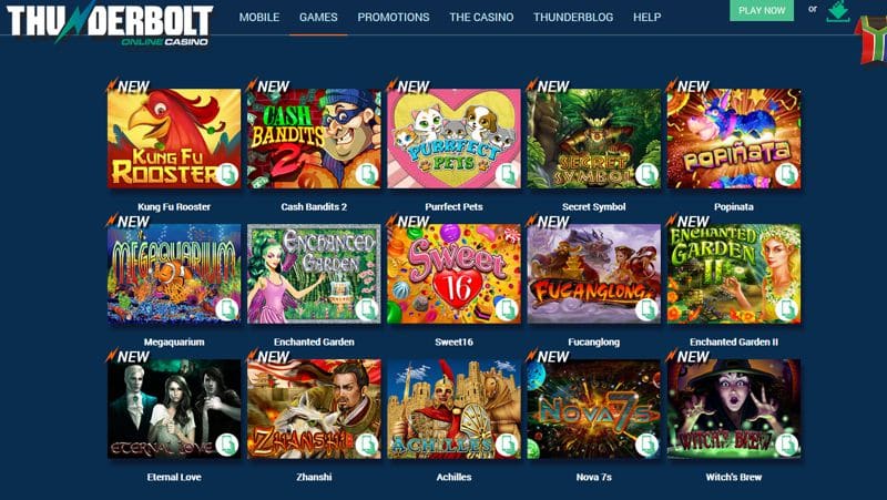 Thunderbolt Casino Games