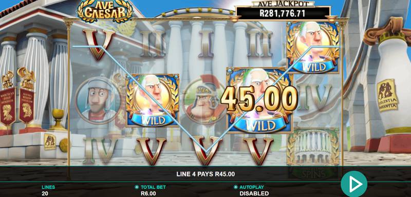 Ave Caesar Slot Game from Leander Games