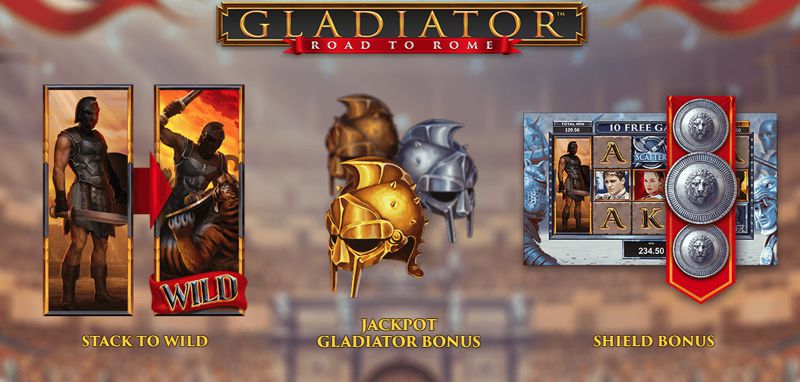 Gladiator – Road to Rome Slot Game from Playtech
