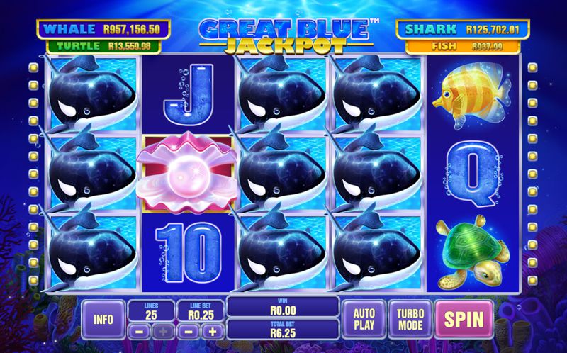 Great Blue Jackpot Slot Game from Playtech