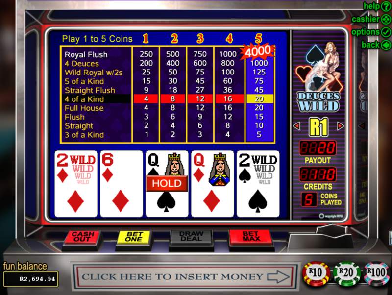 How To Play Video Poker Deuces Wild