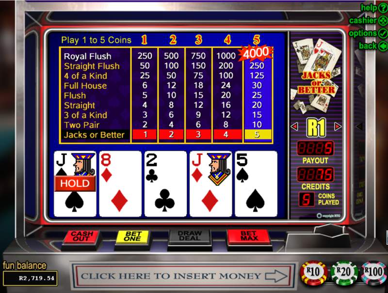 How to Play Jacks or Better Video Poker