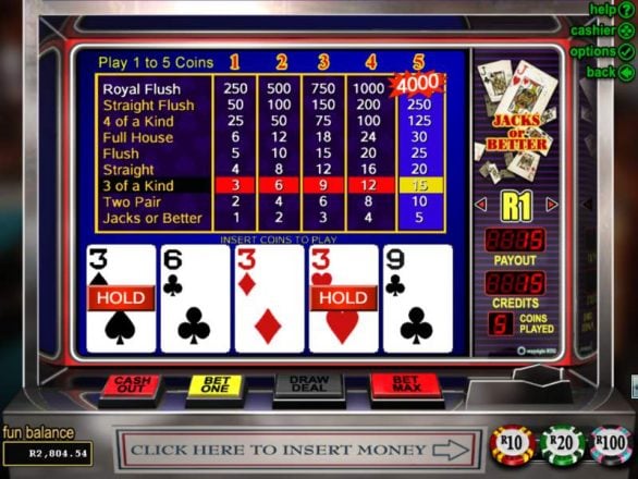 Video Poker Jacks or Better