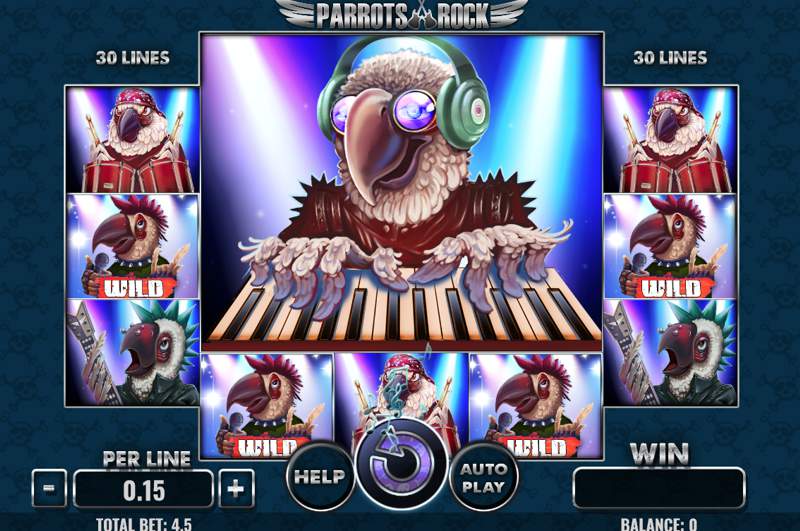 Parrots Rock Slot Reels
