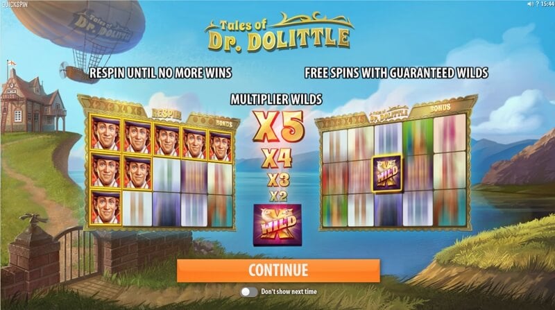 Tales of Dr. Dolittle is a Fun New Slot Game from Quickspin