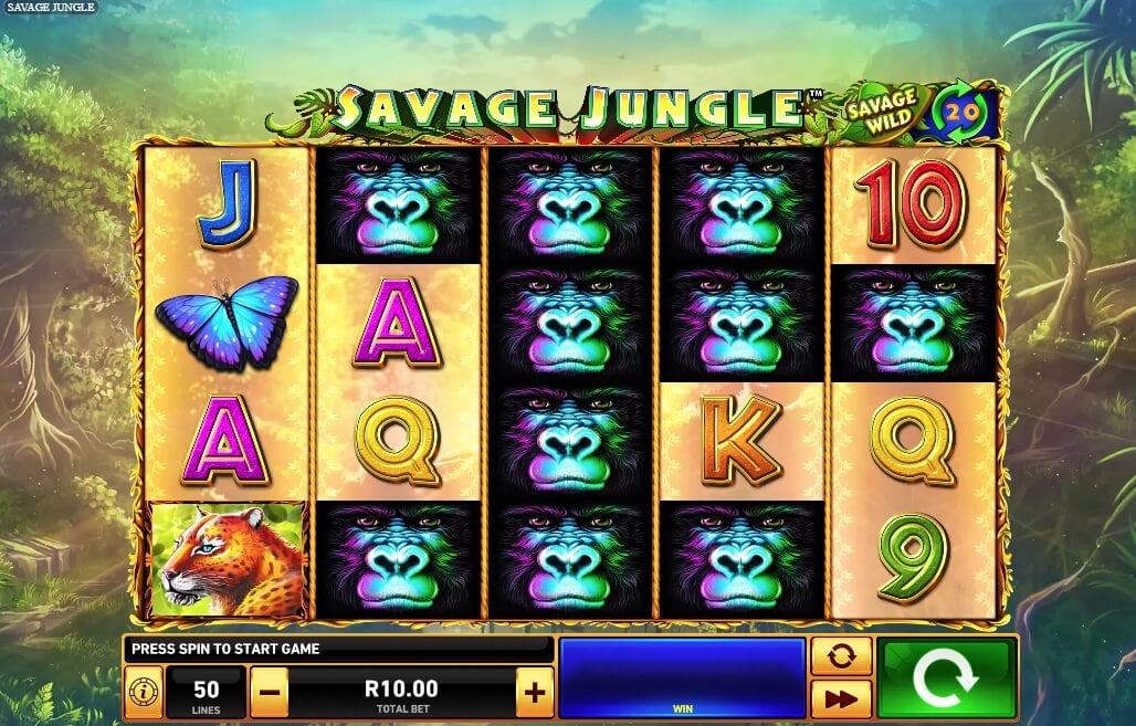 Savage Jungle is a New Video Slot Game from Playtech