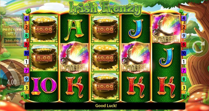 Irish Frenzy is a Simple New Slot Game from Blueprint Gaming