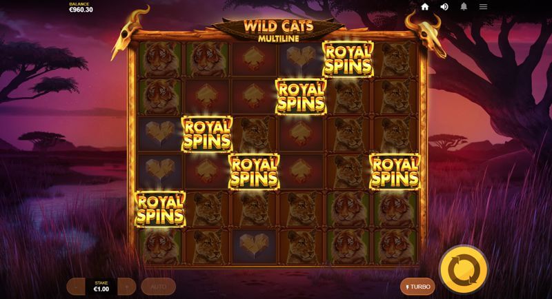 Wild Cats Multiline Royal Spins