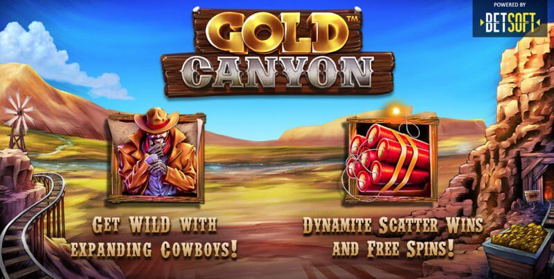 Gold Canyon Video Slot Game from BetSoft Gaming