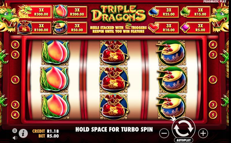 Triple Dragons Video Slot Game