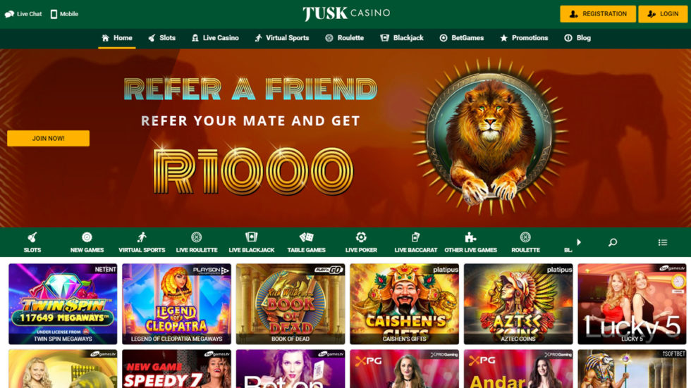 Tusk Casino ᐈ R150 No Deposit Bonus Code Here