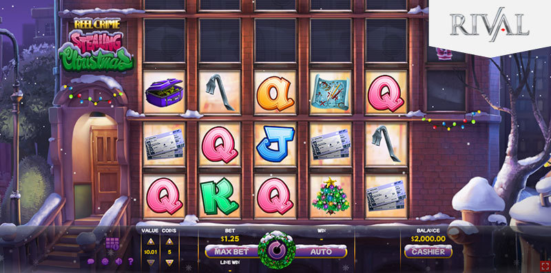 Reel Crime: Stealing Christmas – Online Slot By Rival Gaming