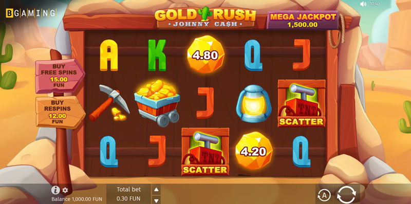 Gold Rush With Johnny Cash – Online Slot By BGaming