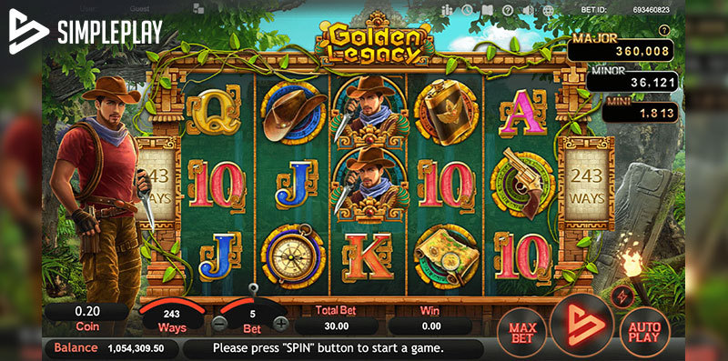SimplePlay has launched a new Slot Game: “Golden Legacy”