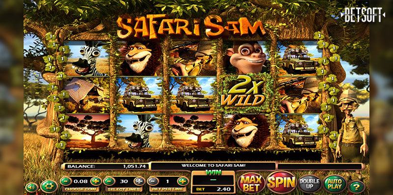 Safari Sam – Online Slot By BetSoft