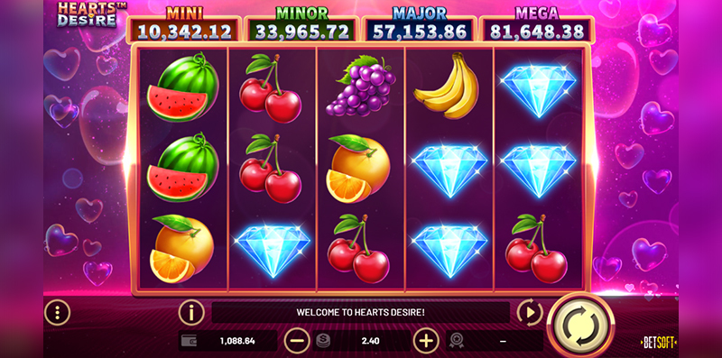 Hearts Desire – Online Slot By BetSoft