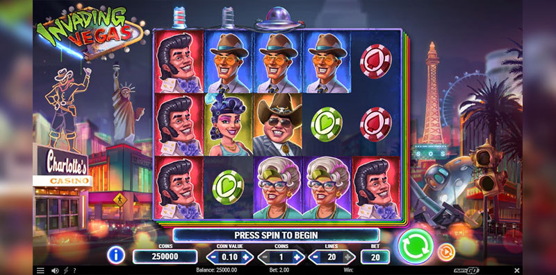 Invading Vegas – Online Slot By Play’n GO
