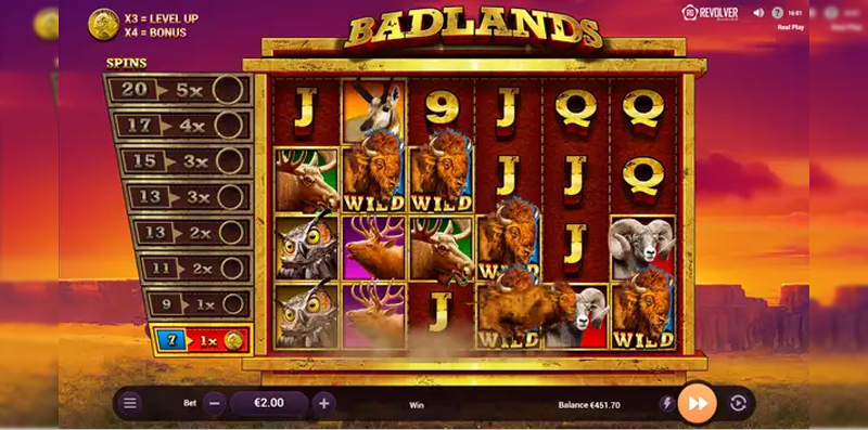 Badlands – Online Slot By Revolver Gaming