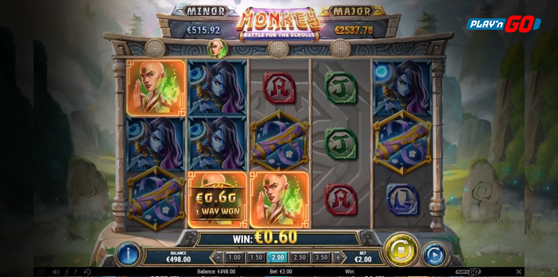 Monkey Battle For The Scrolls – Online Slot By Play’n GO