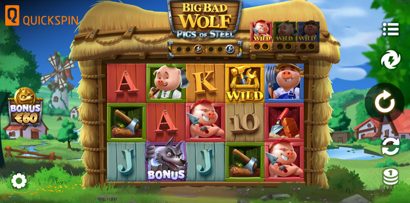 Big Bad Wolf Pigs Of Steel – Online Slot By Quickspin