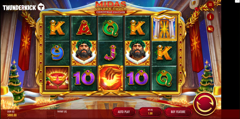 Midas Golden Touch Christmas Edition – Online Slot By Thunderkick